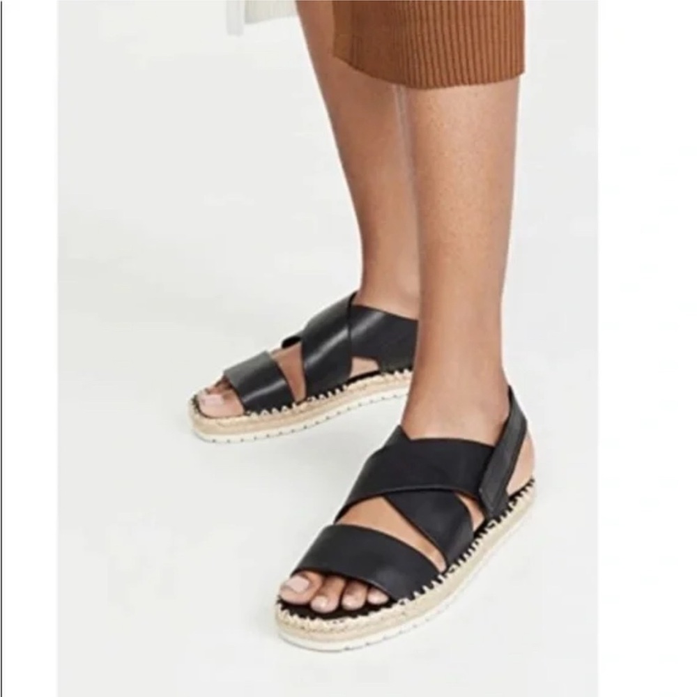 Vince Black Espadrille Sandals